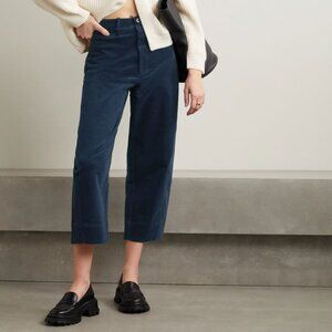 APIECE APART Mari Cropped Cotton Blend Corduroy Tapered Pants Size 4
